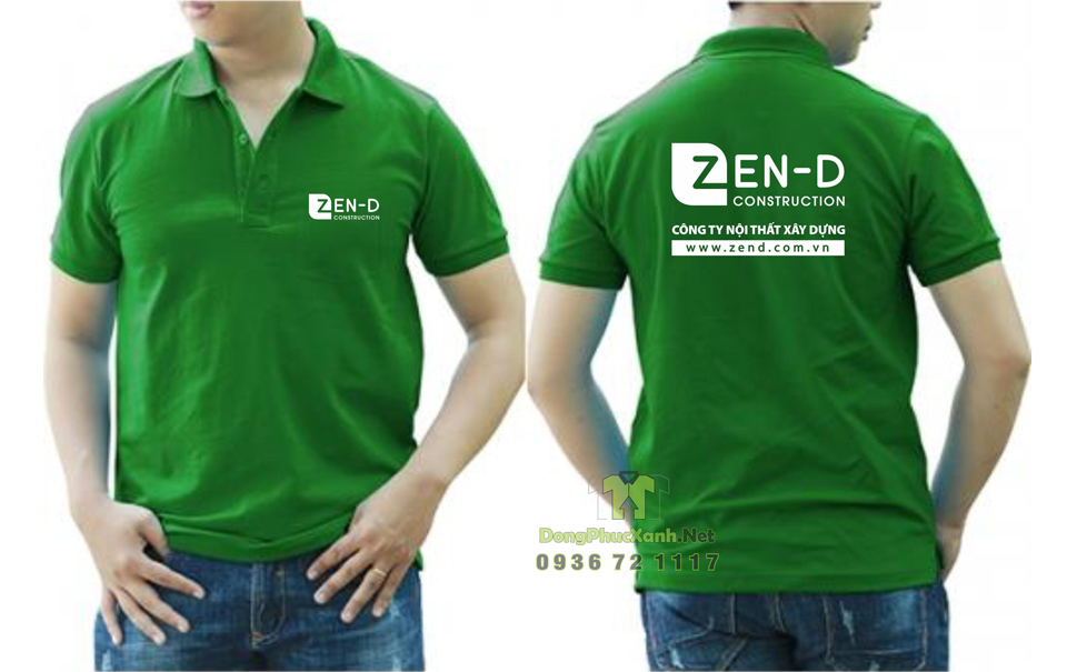 Áo thun in logo công ty nội thất ZenD